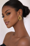 Dual halo earrings